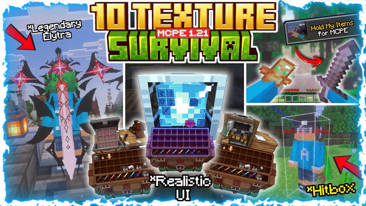 BEST‼️ 10 TEXTURE PACK RINGAN & KEREN YANG COCOK UNTUK SURVIVAL!! (BEDROCK / MCPE) Support 1.21+