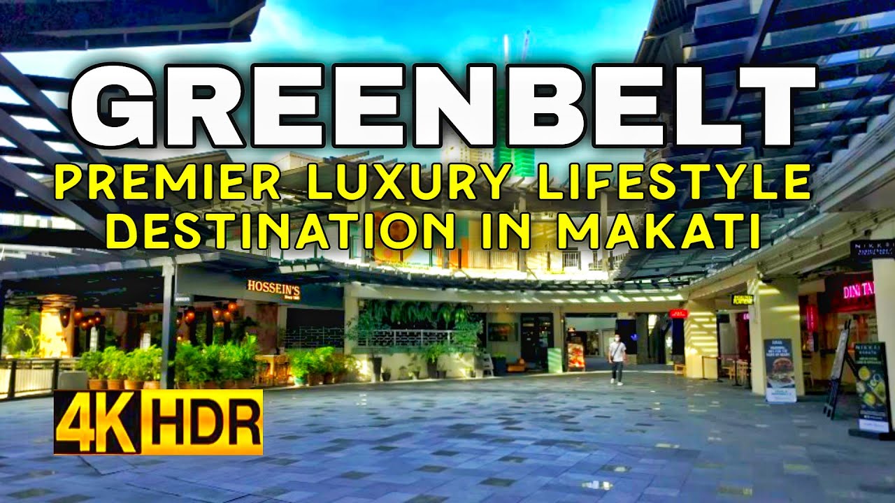 [4K HDR] Greenbelt Mall & Park Tour | Luxury Shopping & Relaxing Escape In Ayala Makati |Philippines