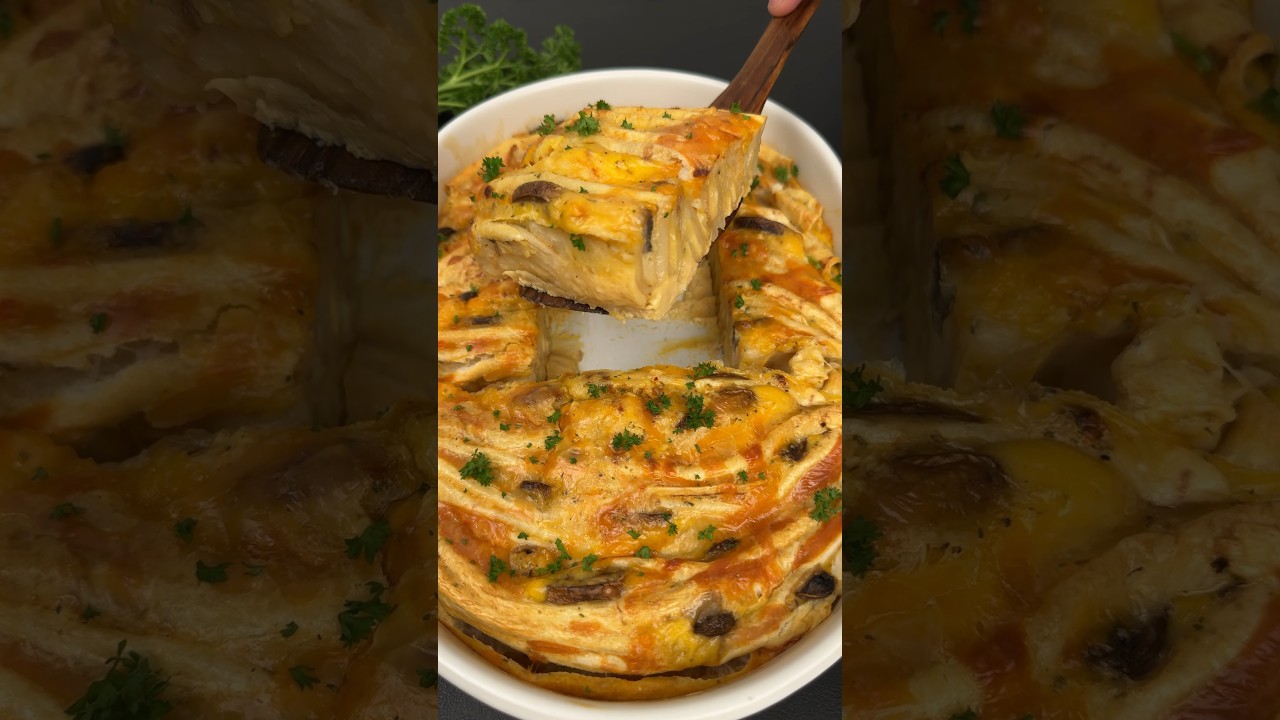 Easy Tortillas pie #shorts #recipe #tortilla #pie #tortillapie #breakfastrecipe#eggs #kircook