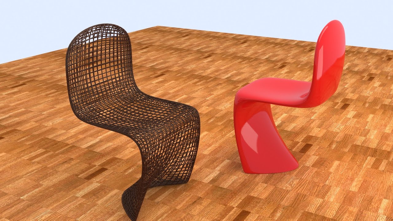 3D's Max Chair Modelling tutorials MeshSmooth Lattice