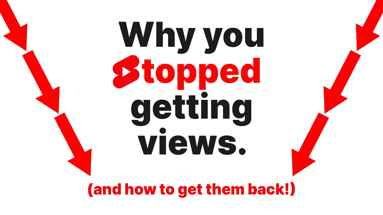 Shorts Views Stopped? Do This ASAP to Get Them Back