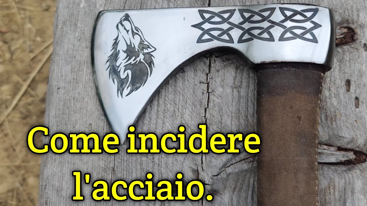 Come incidere il metallo per fare disegni ecc. sulle lame, ecco due sistemi.