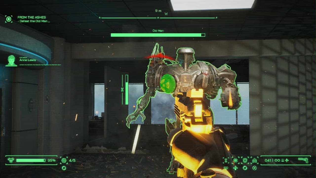 Robocop: Rogue City Old Man strategy fight