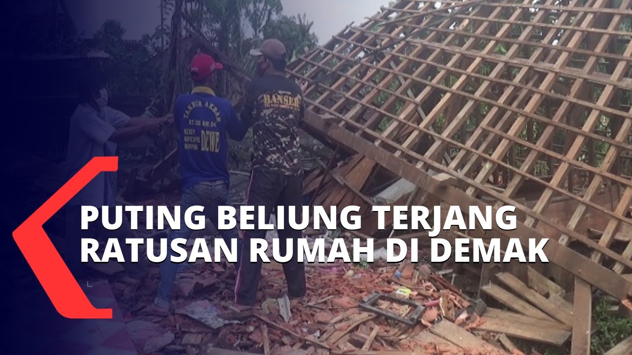 Ratusan Rumah Warga di Demak Rusak Diterjang Angin Puting Beliung