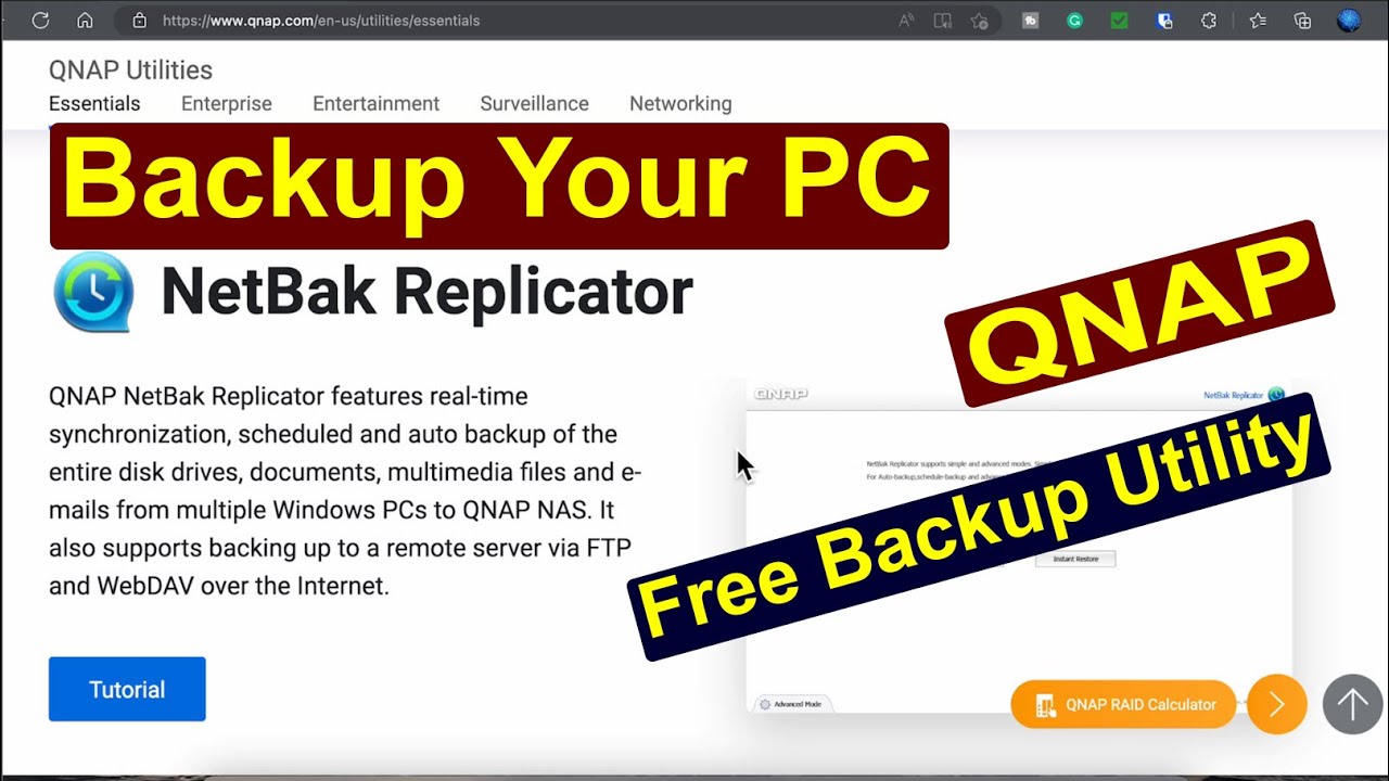 QNAP NetBak Replicator Utility