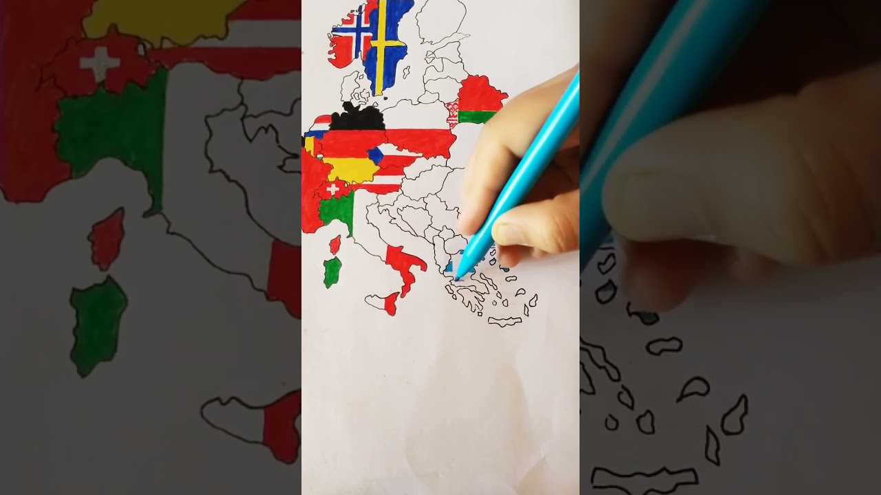 peta negara Yunani #yunani #greece #drawing #maps #geography #menggambar #negaradidunia