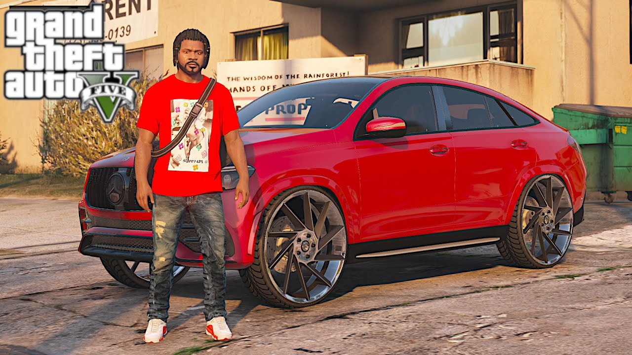 GTA 5 - REAL SAVAGE LIFE MODS 2 - FRANKLIN'S MERCEDES AMG GLE 53 Coupe ON 28'S! #36