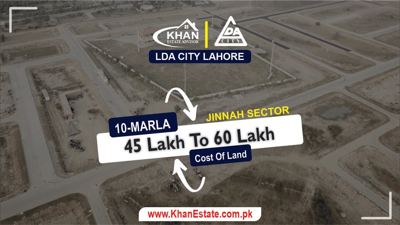 LDA City Jinnah Sector | 10-Marla Plot For Sale Block Wise Rates | Plots, File, Transfer  Process