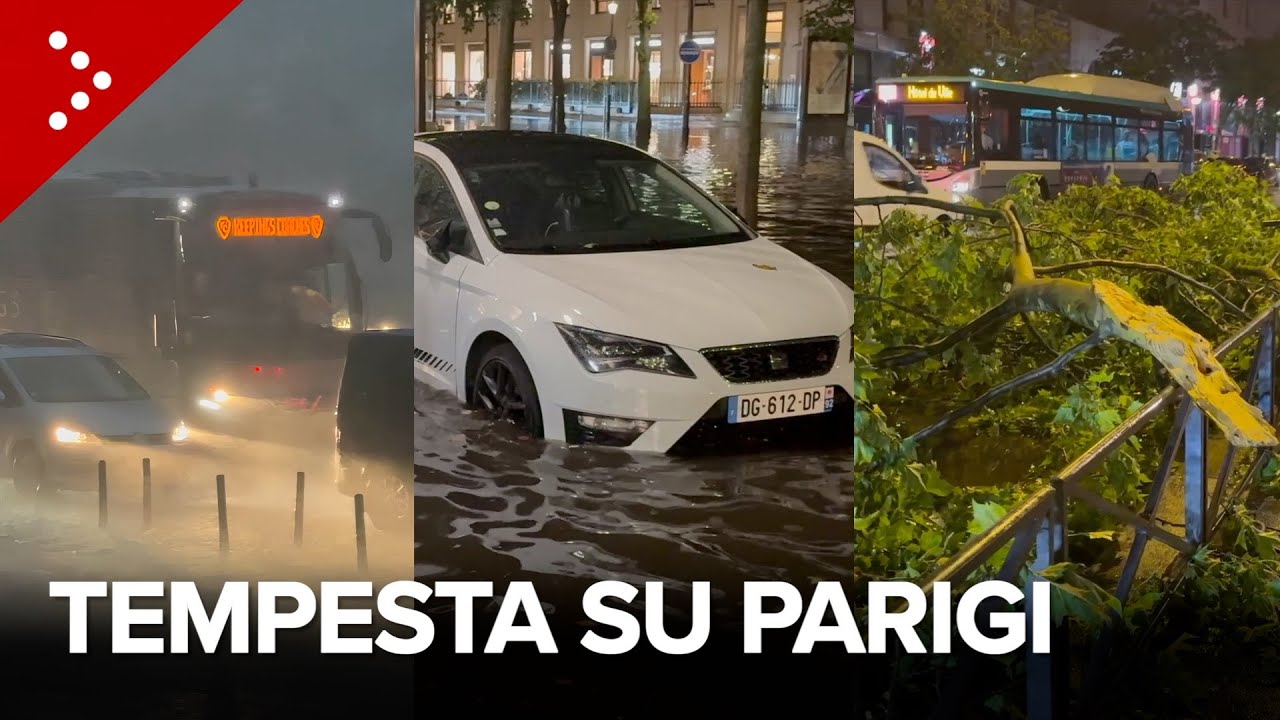 Forte ondata di maltempo in Francia, tempesta su Parigi: allagamenti e alberi caduti. 2 morti