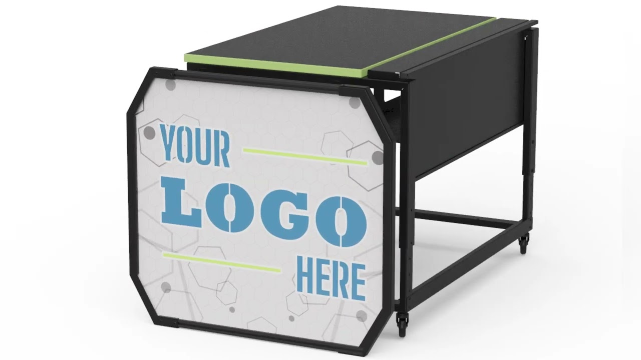 Spectrum Esports GG Gaming Desk End Panels Assembly | Install Single/Double (95052)