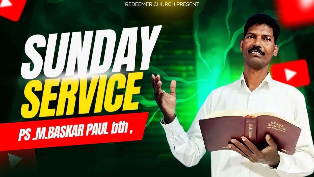 Sunday service 04 Jan 2026 || message By ps.M.Baskar paul bth., || #trending #jesuschrist #music  