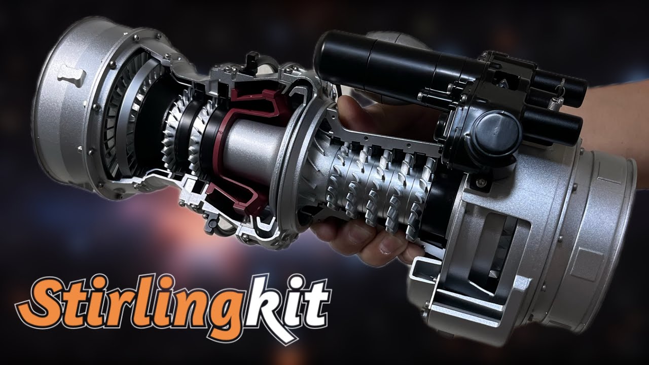 【フルメタル】ターボシャフトエンジンモデル組み立てキット StirlingKit Teching T700