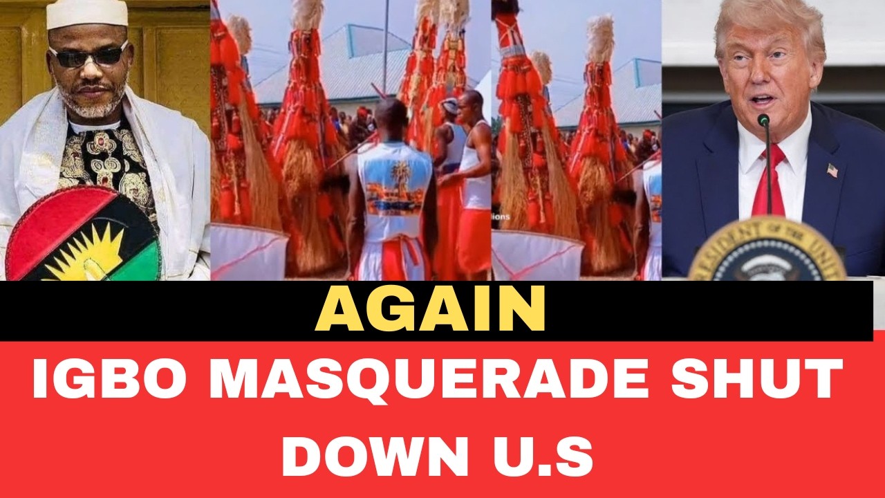 Igbo's shútt down America with Masquerade (Unbelievable)
