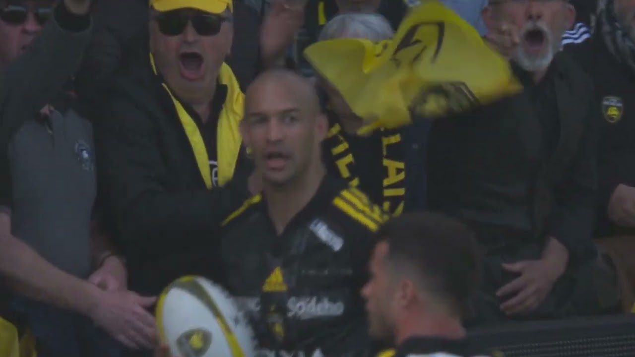 TOP 14 - Essai de Dillyn LEYDS (SR) - Stade Rochelais - ASM Clermont - Saison 2022-2023