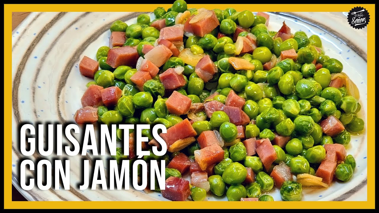 😋 GUISANTES CON JAMÓN 🟢 ¡Aprovecha la temporada de guisantes frescos! Una receta sana y deliciosa