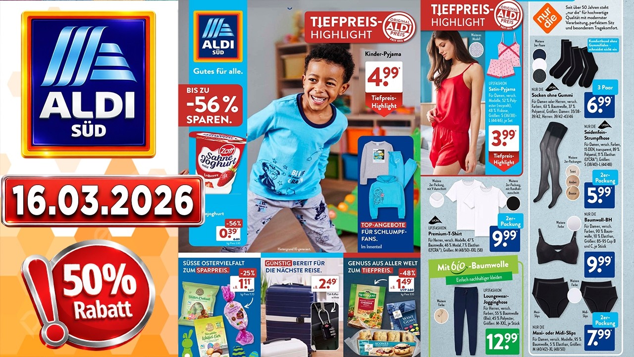 ALDI SÜD Prospekt - Angebote Gültig vom 16.03.2026 bis 14.02.2026