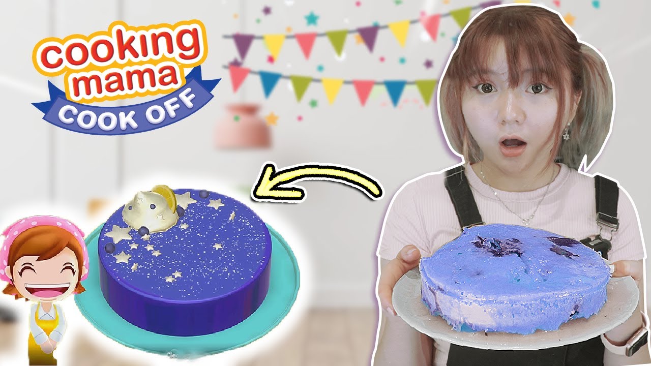 BIKIN KUE ULANG TAHUN DARI RESEP COOKING MAMA  GAME DAN HASILNYA ….???