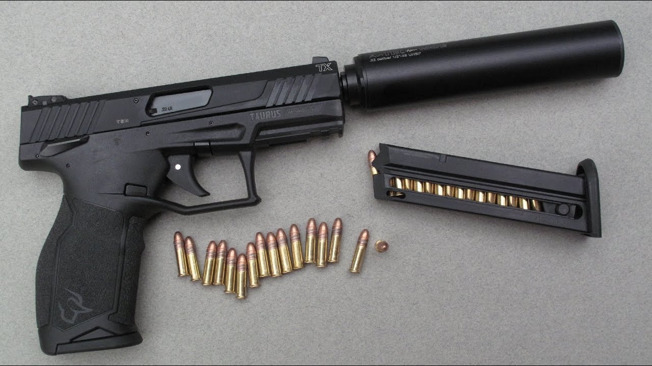 Pistolet Taurus TX 22 calibre .22 Long Rifle - 3ème partie : Test avec silencieux