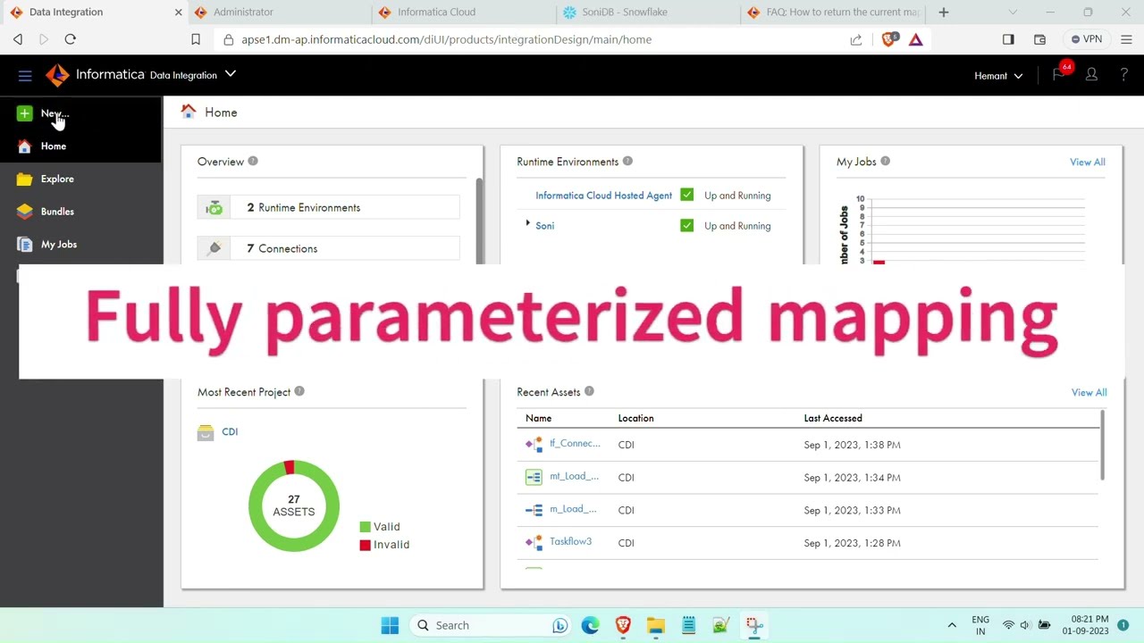 Fully parameterized mapping:#Informatica #IICS #CDI