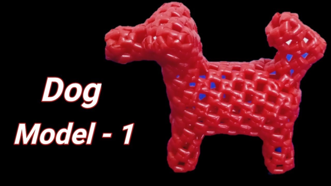 How to weave Plastic wire 3D Dog | நாய் குட்டி பொம்மை செய்வது எப்படி?