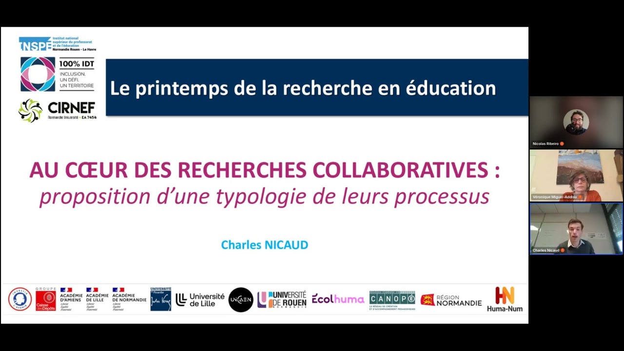 Au cœur des recherches collaboratives : proposition d'une typologie de leurs processus et exemples
