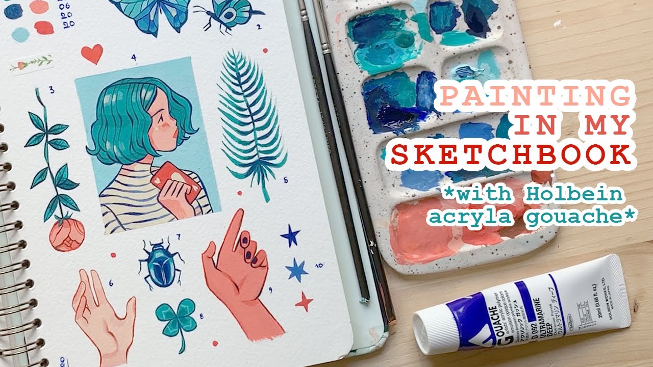 Painting in my Sketchbook 🎨 