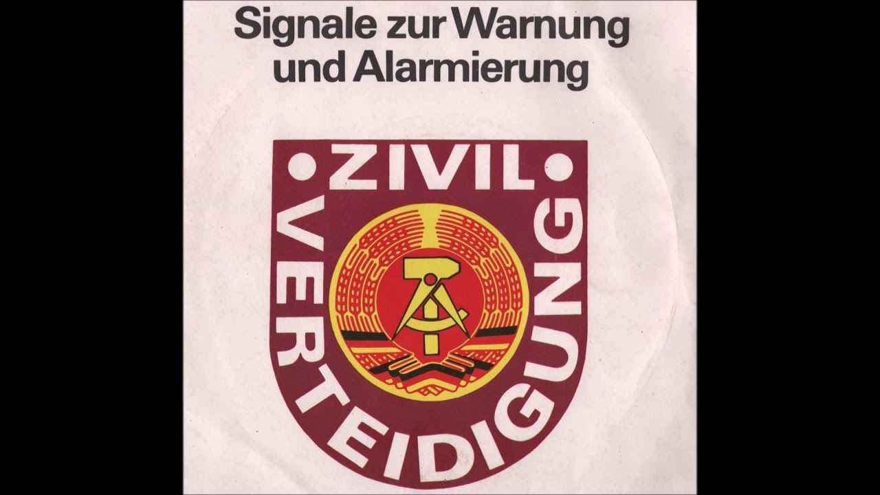 DDR Zivilverteidigung (ZV) Signale zur Warnung und Alarmierung (NVA} (GST) (Stasi) (Bunker) 1981
