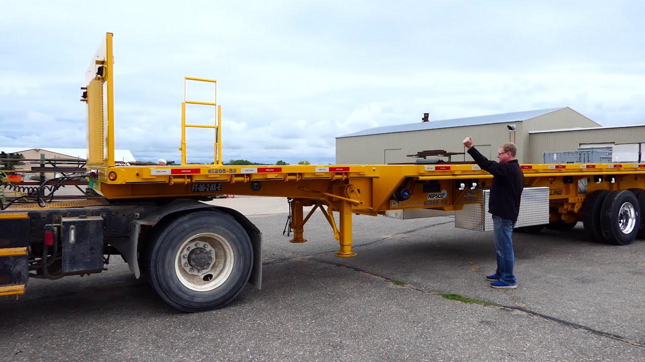High Flat (HX) Extendable Semi Trailer Operation Felling Trailers