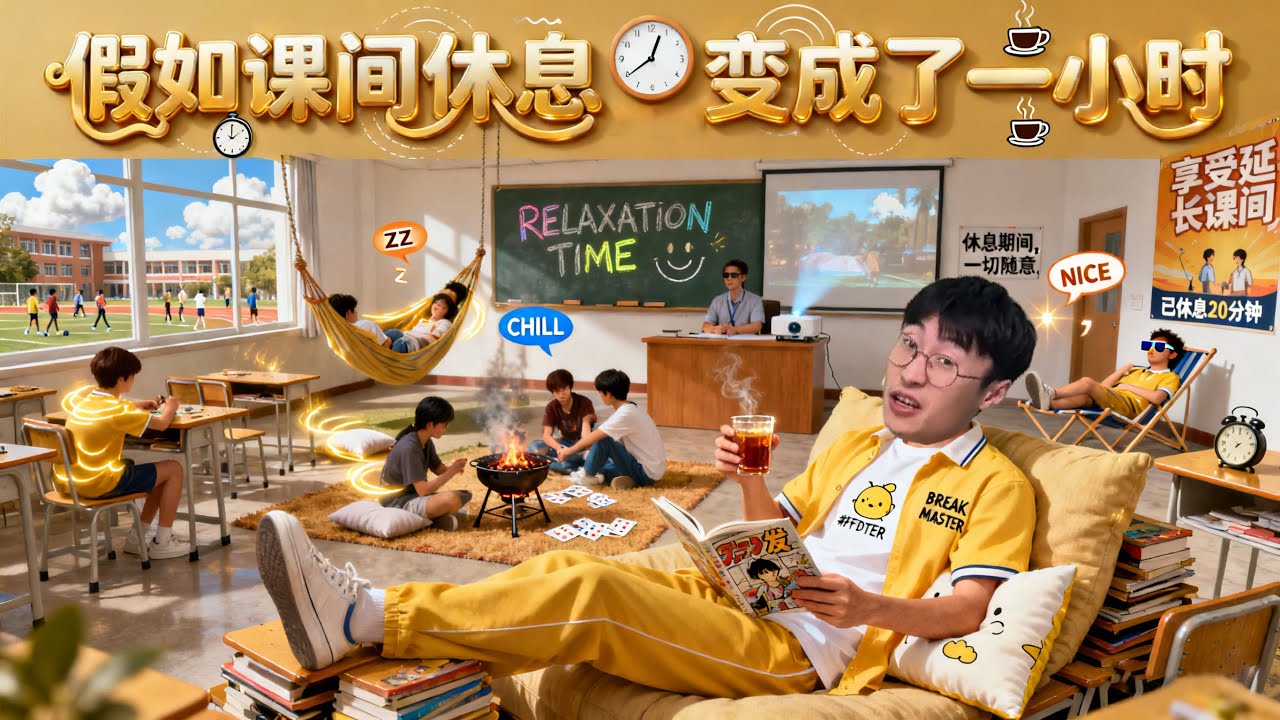 假如课间休息变成了一个小时 #校园#沙雕#搞笑#funny