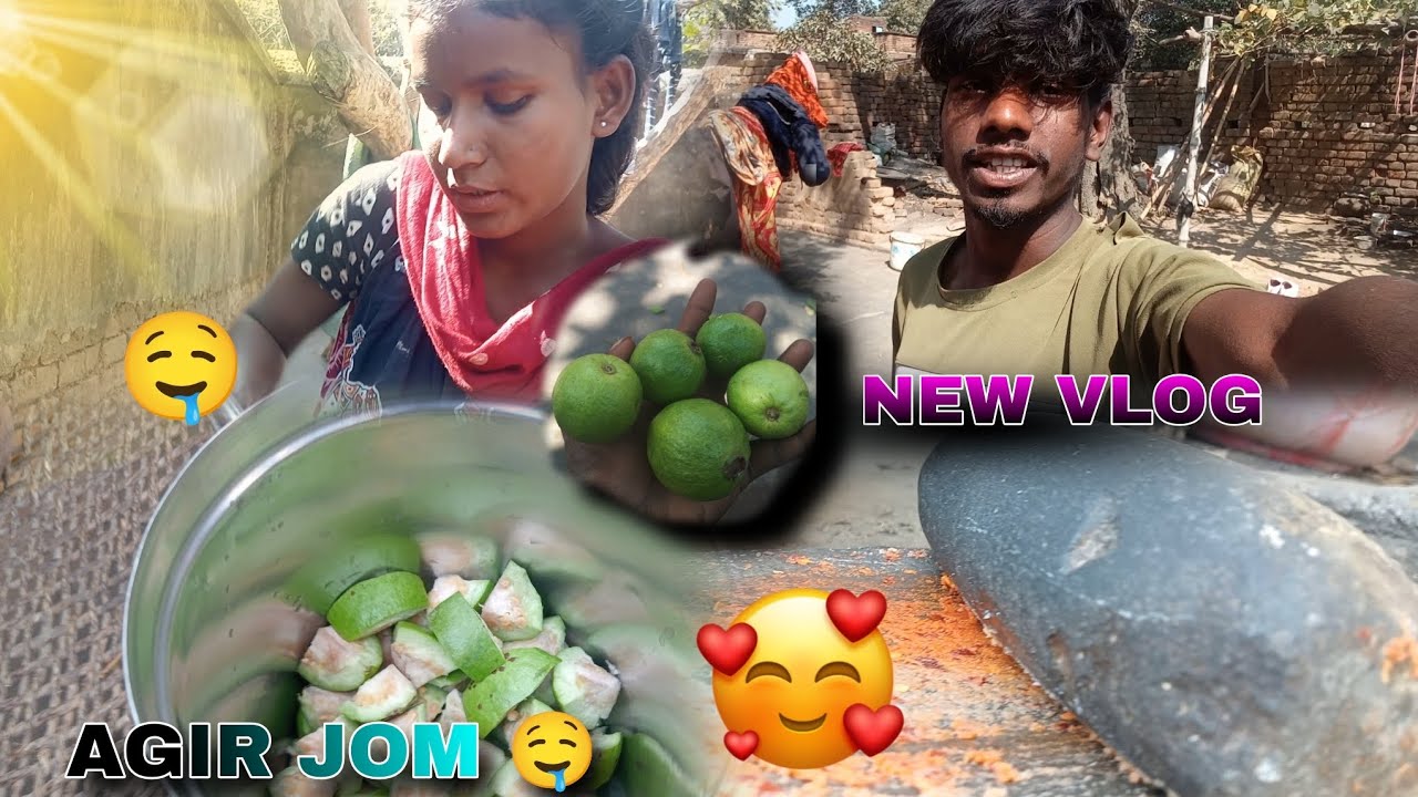 New santali vlog video// agir jom // santali short video 