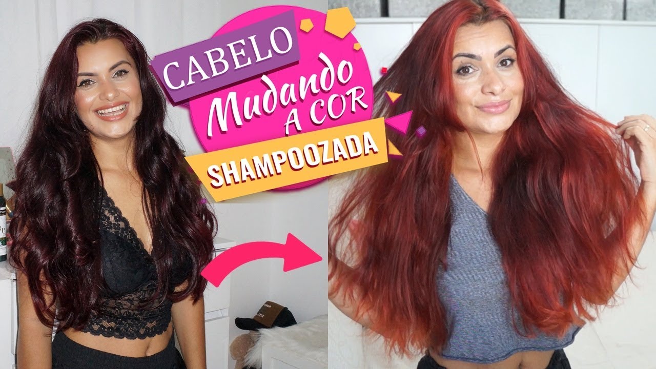 SHAMPOOZADA E RECONSTRUÇÃO 1ª ETAPA MUDANDO A COR DO CABELO