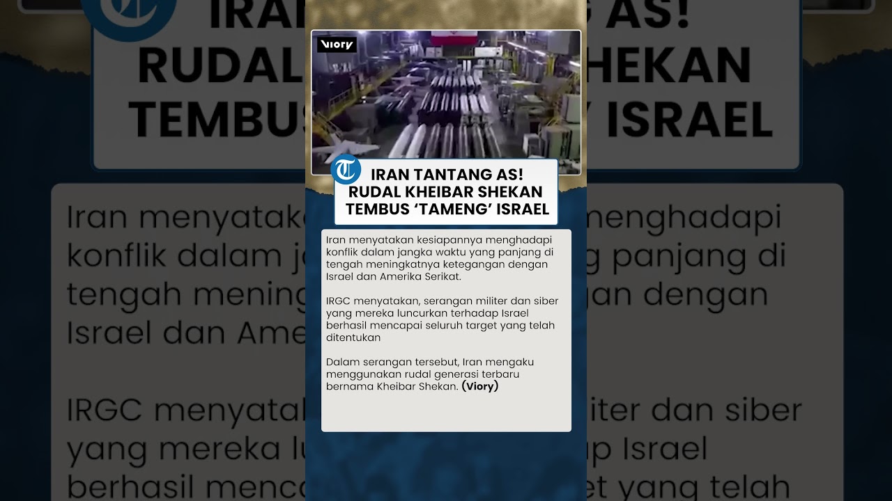 Iran Ancam Tak Akan Mundur, Rudal Kheibar Shekan Disebut Jadi Momok Baru bagi AS-Israel
