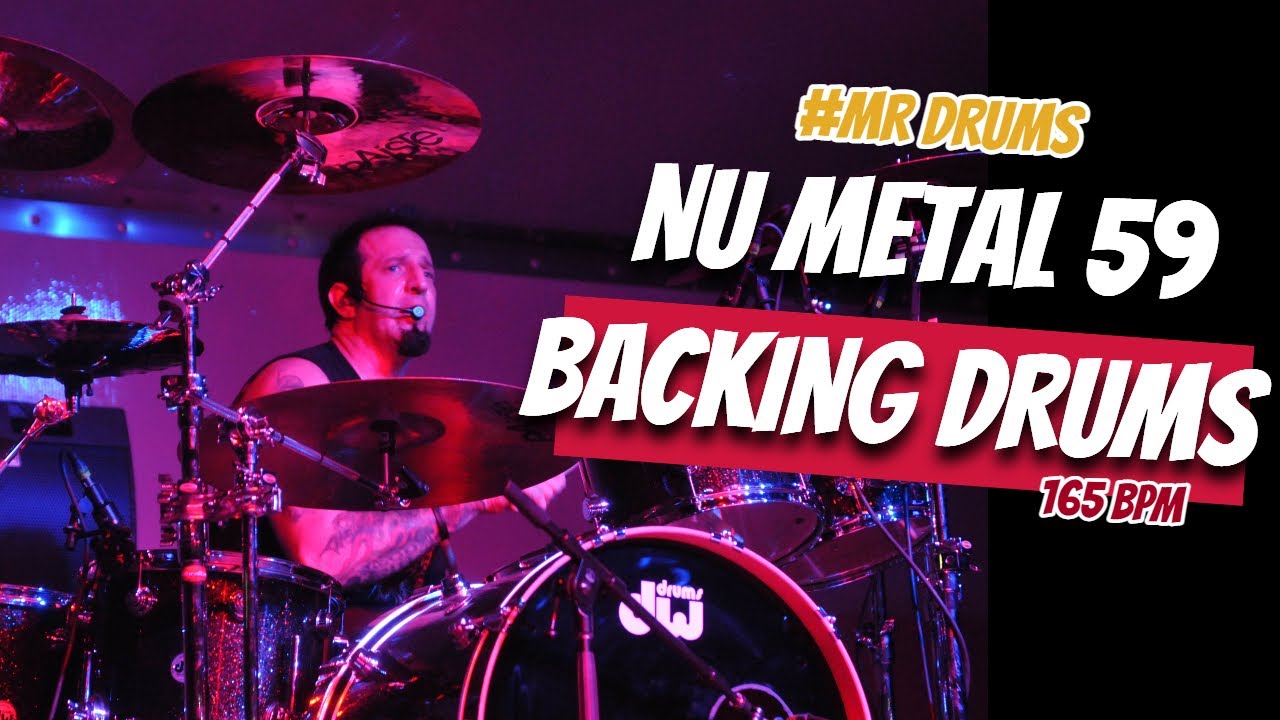 Nu Metal Drum Track - 165 BPM | Backing Drums | Only Drums