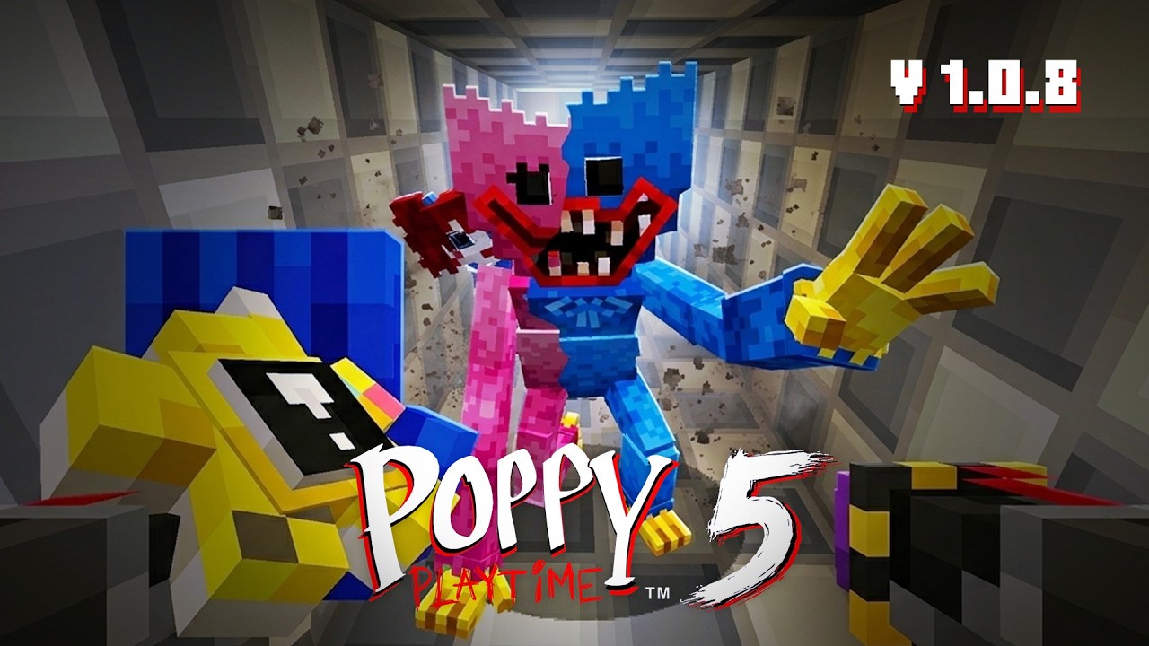 Выживание с НОВЫМ аддоном Poppy Playtime 5 V1.0.8 | Minecraft Bedrock