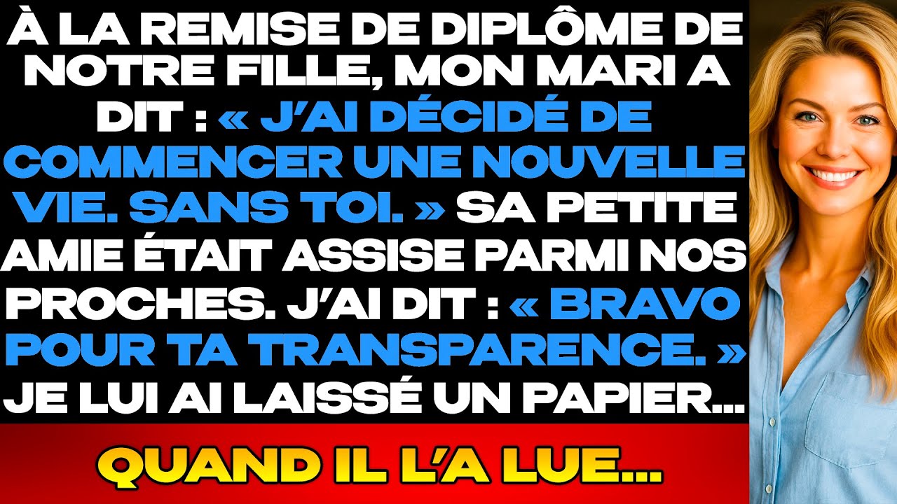Il A Dit Qu’Il Me Quittait Devant Toute Ma Famille… Et A Hurlé Quand Il A Lu Ce Que Je Lui Ai Donné