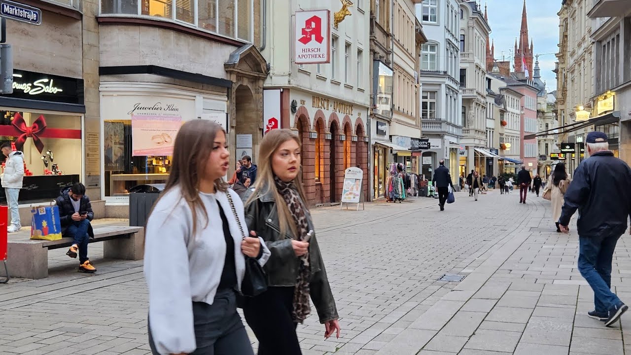 WIESBADEN/GERMANY/An Evening Walk Through the City Center