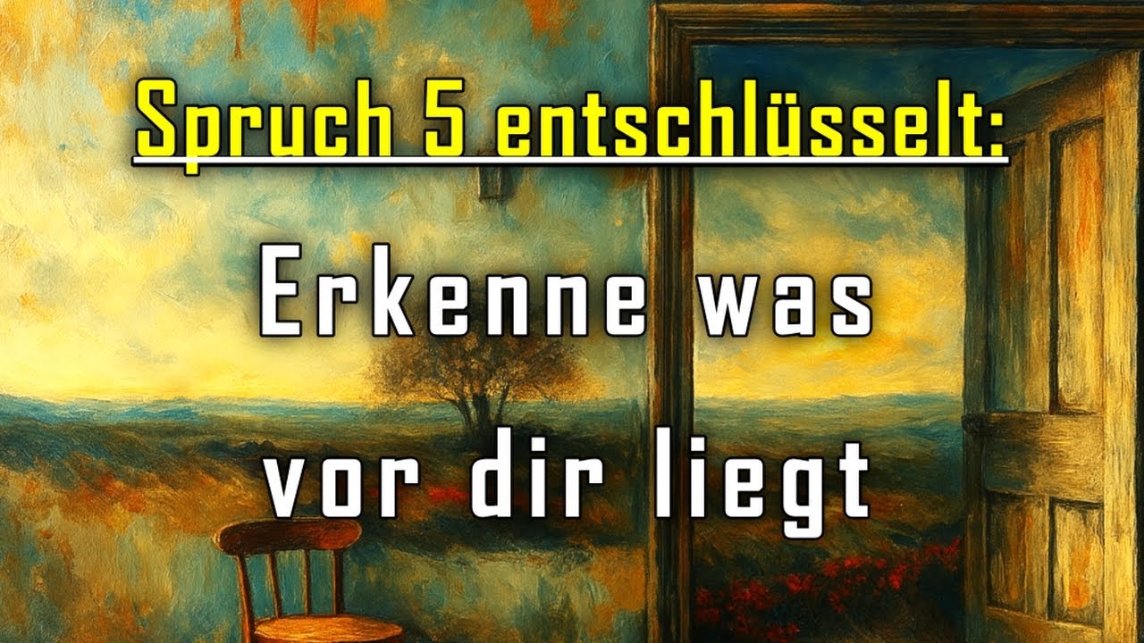Erkenne, was vor dir liegt - Thomasevangelium Spruch 5 entschl&uuml;sselt