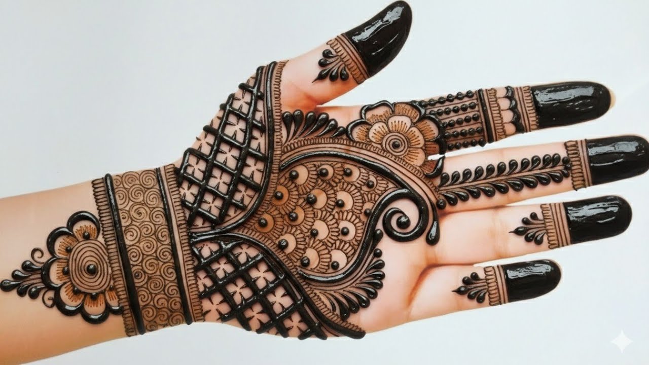 Easy front hand mehndi design|| simple mehndi design ||full hand mehndi design