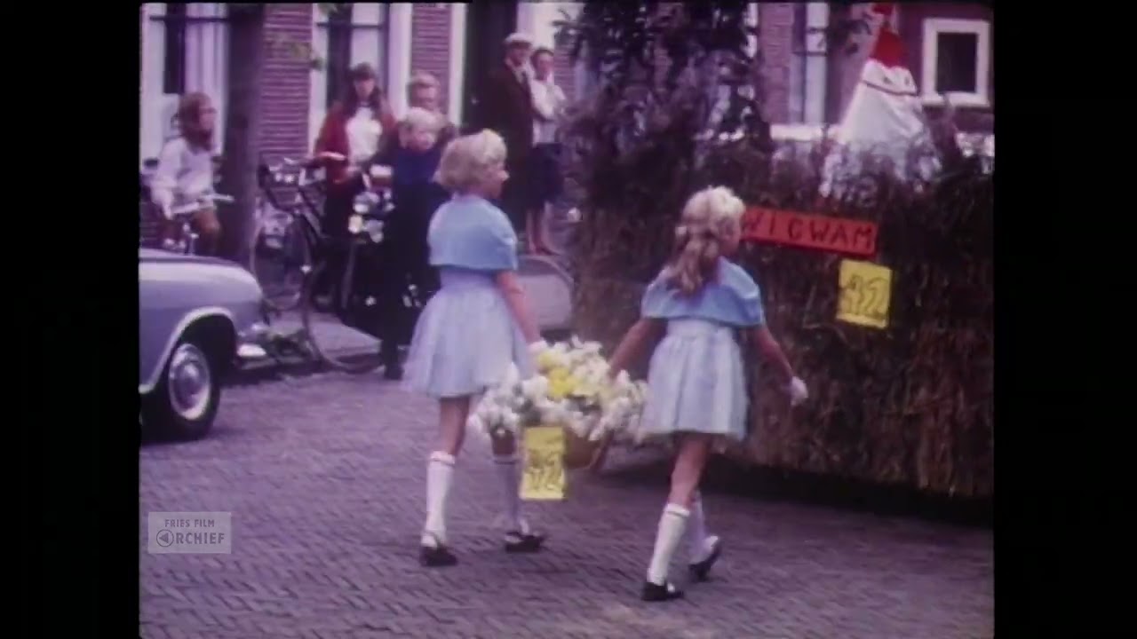 Feest in Burgum; Fierljeppen , 1969