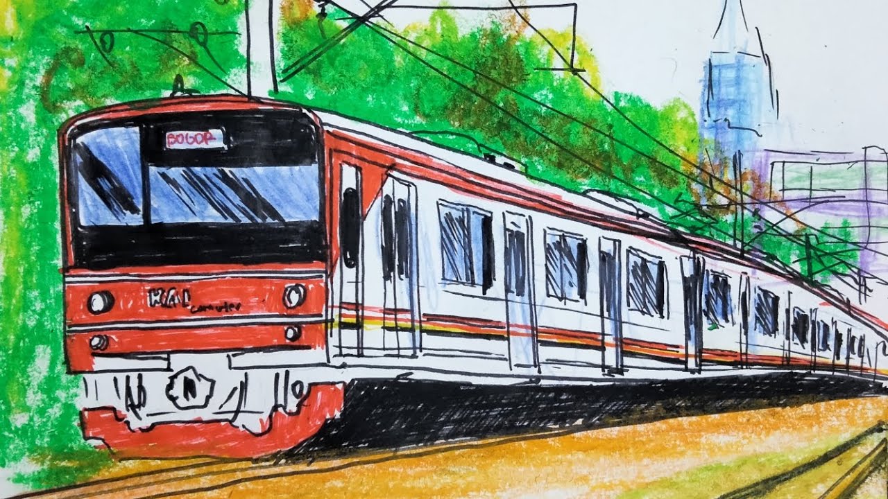 KRL Commuter Line JR205 Dinas di Atas Kertas HVS! ✍️🚆