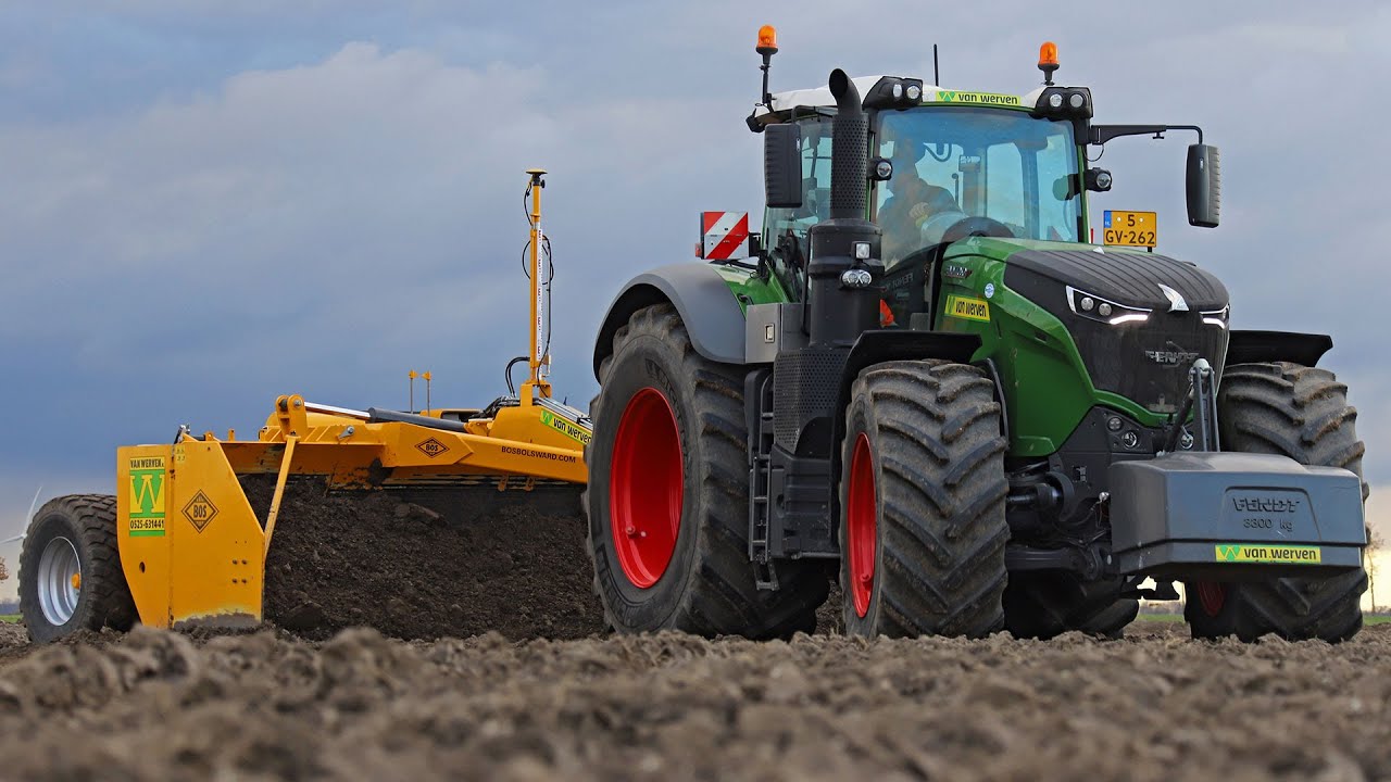 Shifting Soil | Fendt 1050 & Bos leveller | Topcon laser levelling | Van Werven