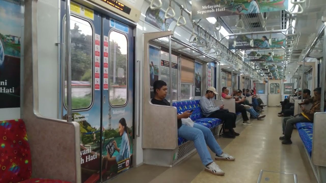 KRL Commuter Line 東京メトロ6000系6129F • 6929 インテリア展望 [Ride] Bekasi→Klender Baru