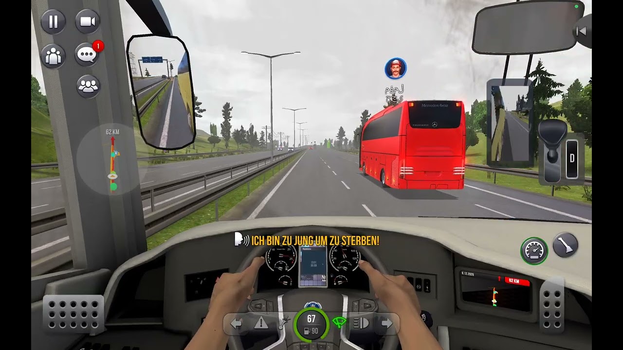 Driving 100 Miles in Saudi Arabia 🇸🇦 | Bus Simulator Ultimate | #Bus 