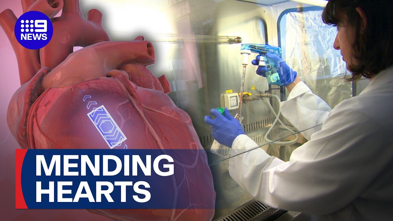 The hi-tech bandage that could stop cardiac failure in its tracks | 9 News Australia