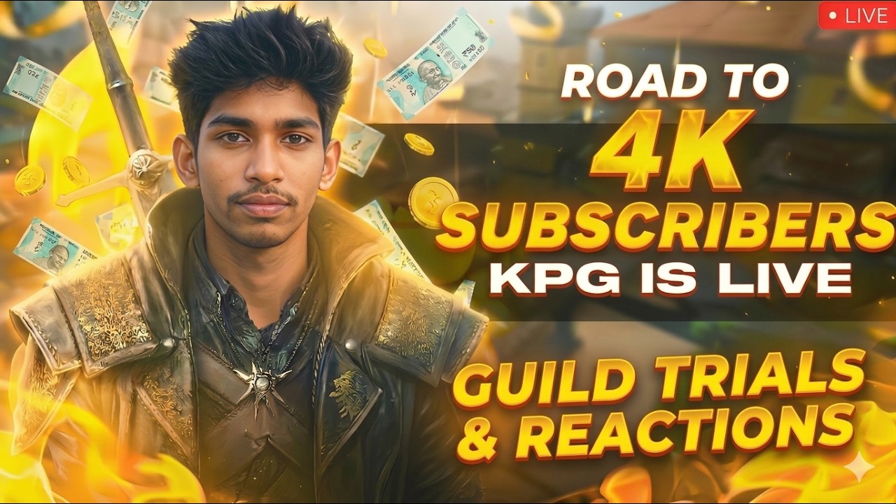 FREE FIRE LIVE 🔴| ROAD TO 4K SUBSCRIBERS |😈| Telugu Live | OP Clutch Gameplay🔥#freefirelivestream