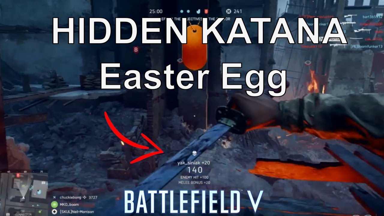 Battlefield™ V Hidden Katana Easter Egg Devastation (BFV Katana Easter Egg - Hidden Devastation)