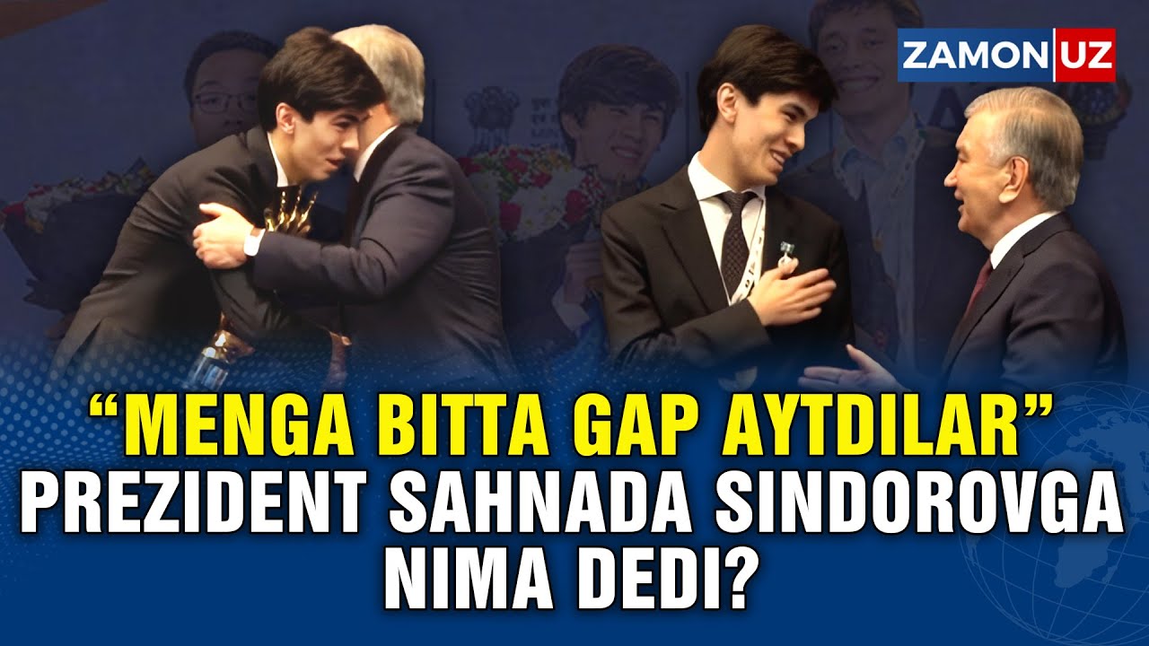 “MENGA BITTA GAP AYTDILAR” PREZIDENT SAHNADA JAVOHIR SINDOROVGA NIMA DEDI?
