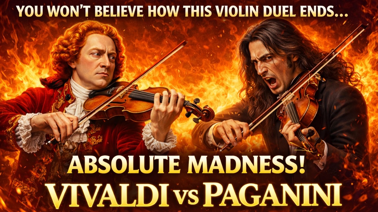 You Won’t Believe How This Violin Duel Ends… Absolute Madness! Vivaldi vs Paganini, classical music