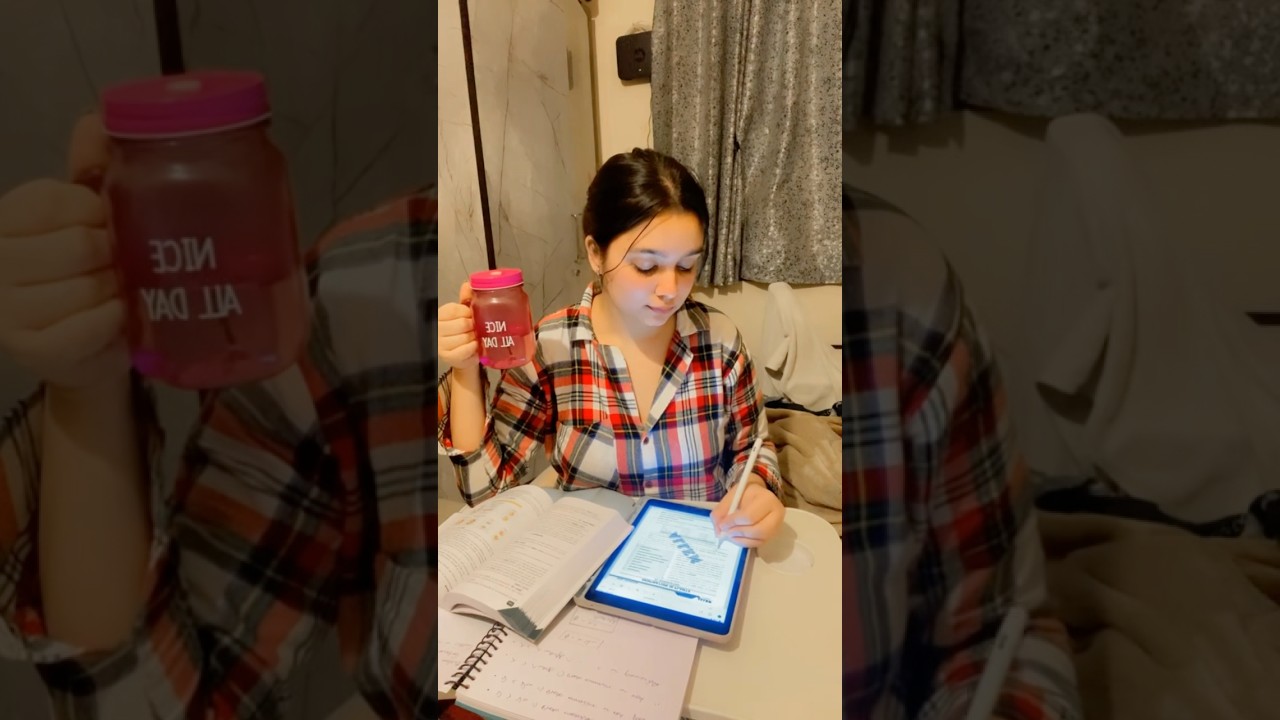 6:00am ⏰Morning Study Vlog🌥️❄️|| NEET 2025 Aspirant👩🏼&zwj;⚕️~#shorts #study #minivlog #neet #trending
