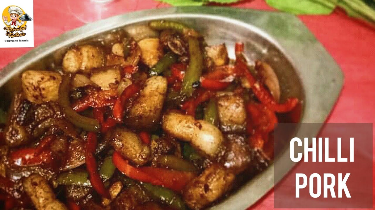 How to make chilli pork restaurant style|Chilli pork|Spicy pork chilli recipe|Stir fry chilli pork|